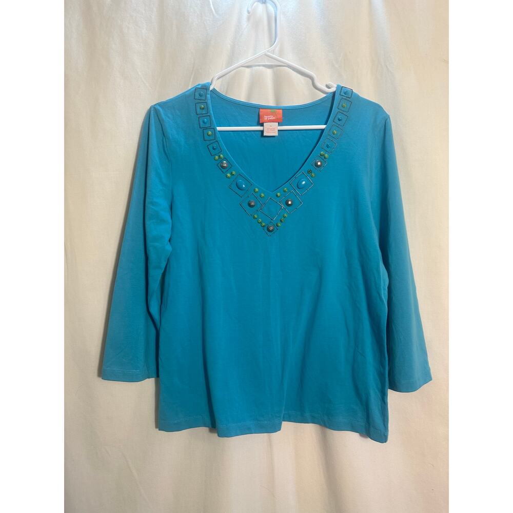 P2P 20.5” | Studded Blue Shirt | M Hearts of Palms